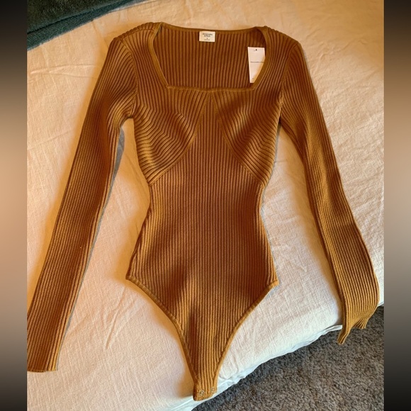 NEW Abercrombie sweater bodysuit long-sleeve - Picture 2 of 8